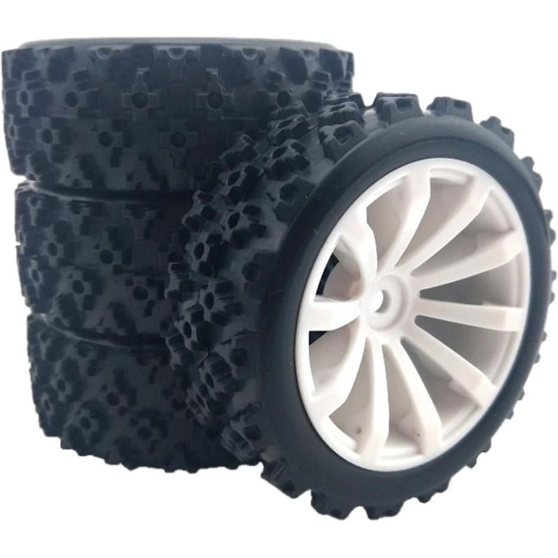 Roues Hexagonales De 12mm, 4 Pièces, Pneus Améliorés Pour Wltoys 144001 124019 124018 Remo 1631 Modèle Buggy Bricolage Pièces Modifiées