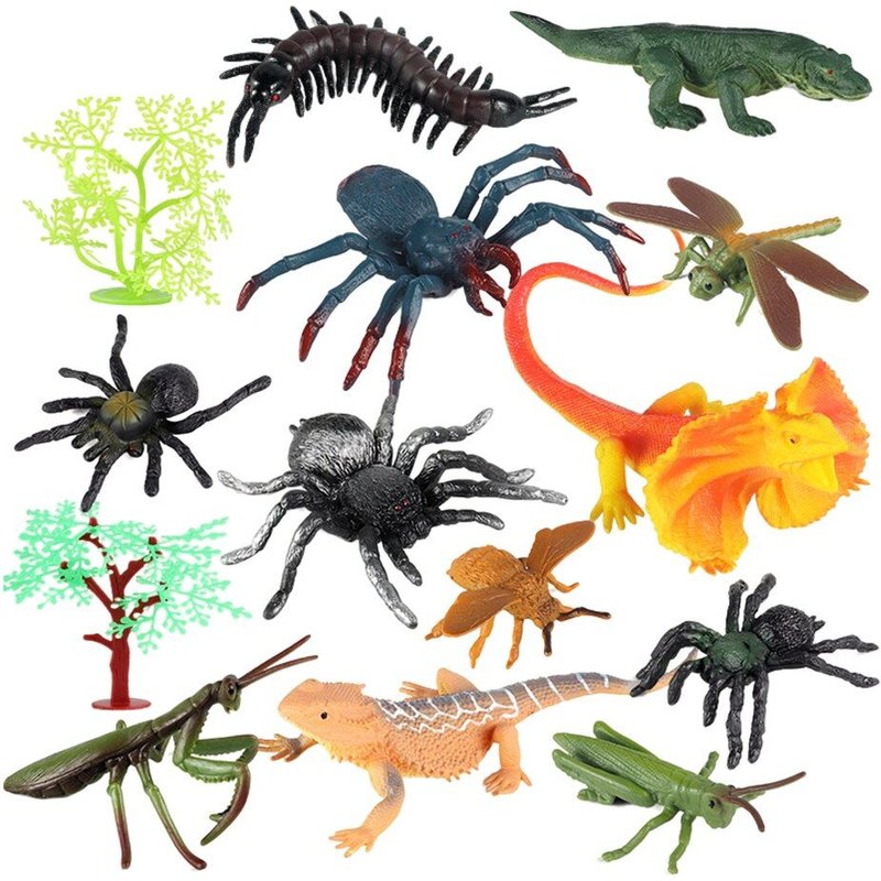 Figurine D'Insecte, Araignée Et Papillon, Modèle D'Animaux Sauvages, Ensemble De Jouets Éducatifs Pour Enfants, Cadeau
