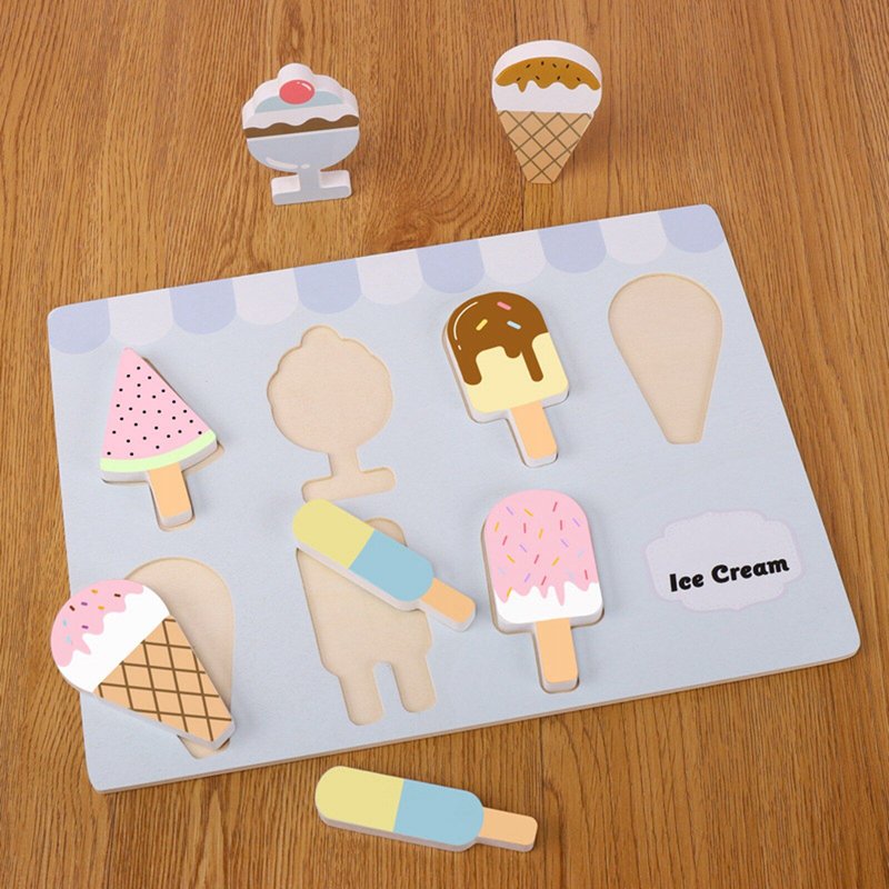 Modèle De Crème Glacée Miniature, Jouets Éducatifs, Ensemble De Maison De Jeu Pour L'Apprentissage Précoce D'Halloween, Noël Et Anniversaire Pour Les Tout-Petits