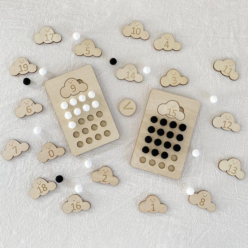 Jouets Éducatifs En Bois Pour Bébés Filles, Apprentissage De La Géométrie Et Du Nuage