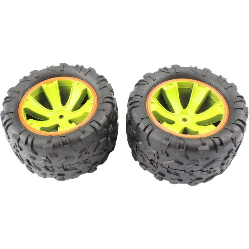 Jeu De Roues De Haute Qualité, 2 Pièces, Pneus Pour Wltoys 144002 Rc Truck, Accessoire, Outils De Bricolage, Pièces De Rechange