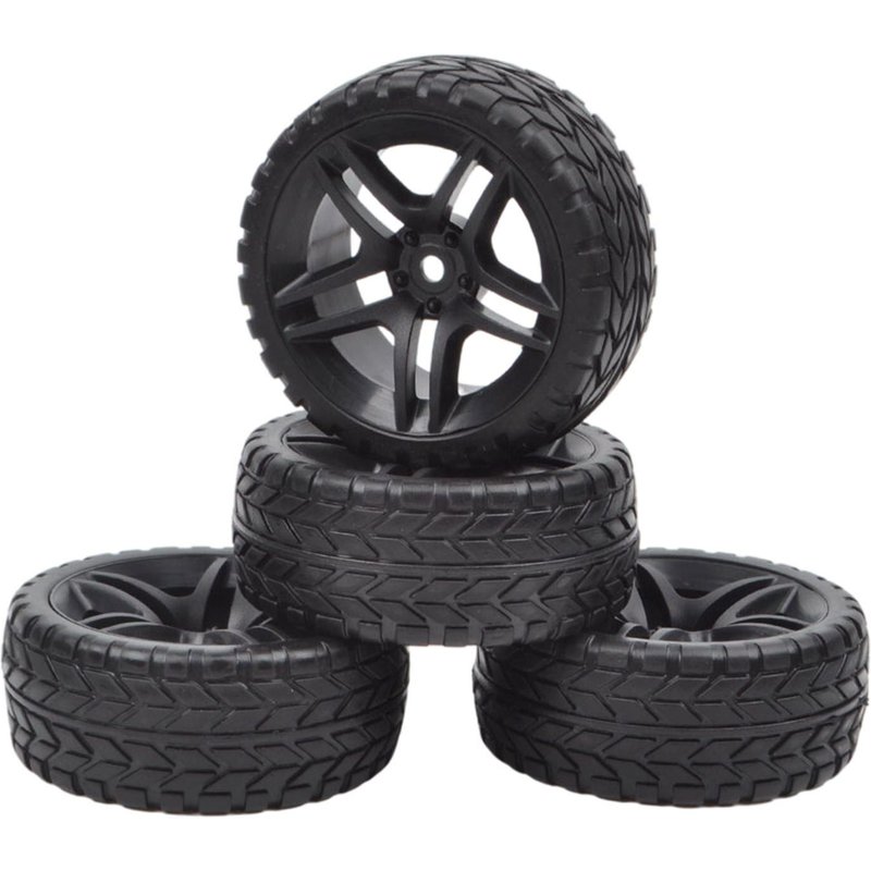 Jeu De Pneus En Caoutchouc Pour Tamiya Tt-02 M-05 Pro Xv-01 Rc, 4 Roues, Mise À Niveau, Accessoires De Bricolage