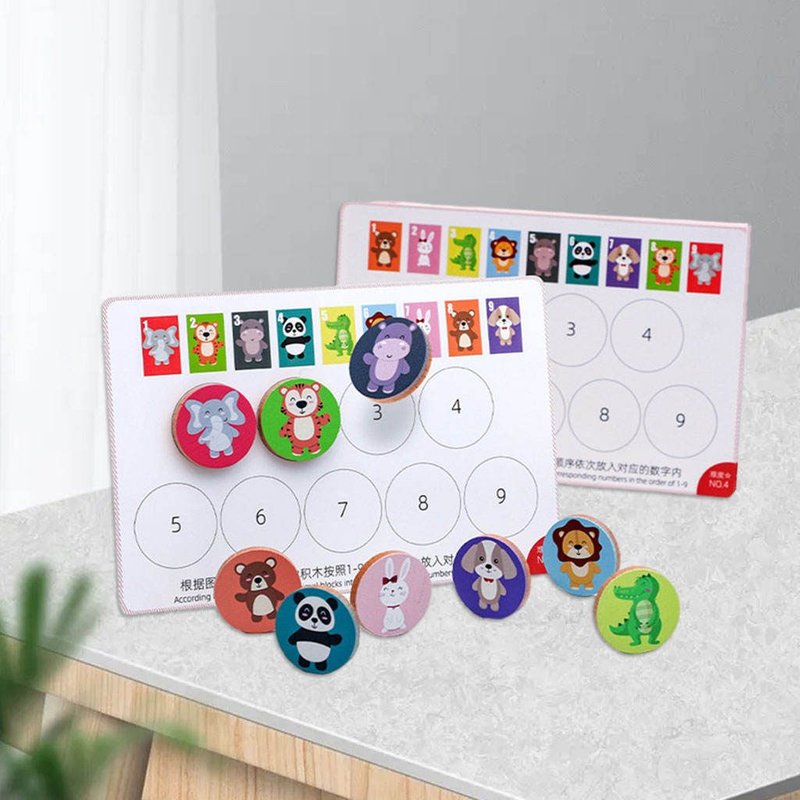 Jouets Éducatifs En Bois Pour Animaux, Jeu De Logique Pour La Maternelle