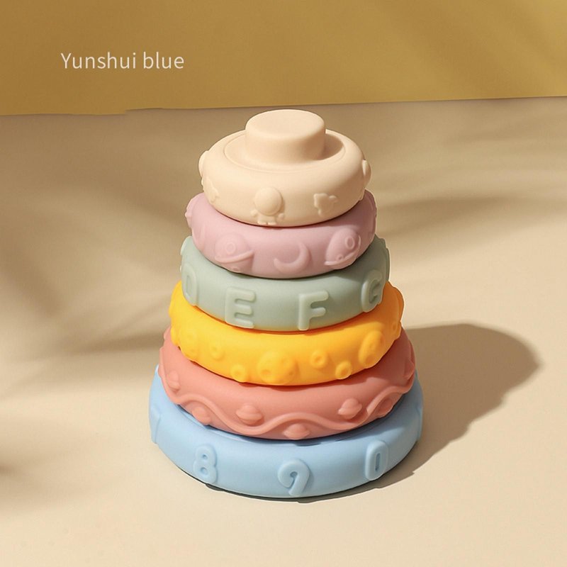 Boule À Empiler En Gel De Silice Pour Enfants, Jouet Éducatif Doux, Tour De Jeu D'Imagination, Pour Garçons Et Filles