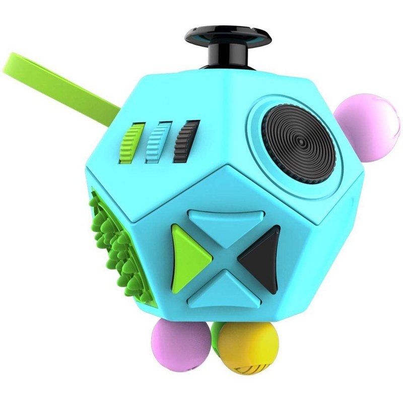 Cube Anti-Stress À 12 Faces Pour Enfant, Jouet Pour Soulager L'Anxiété Et La Dépression