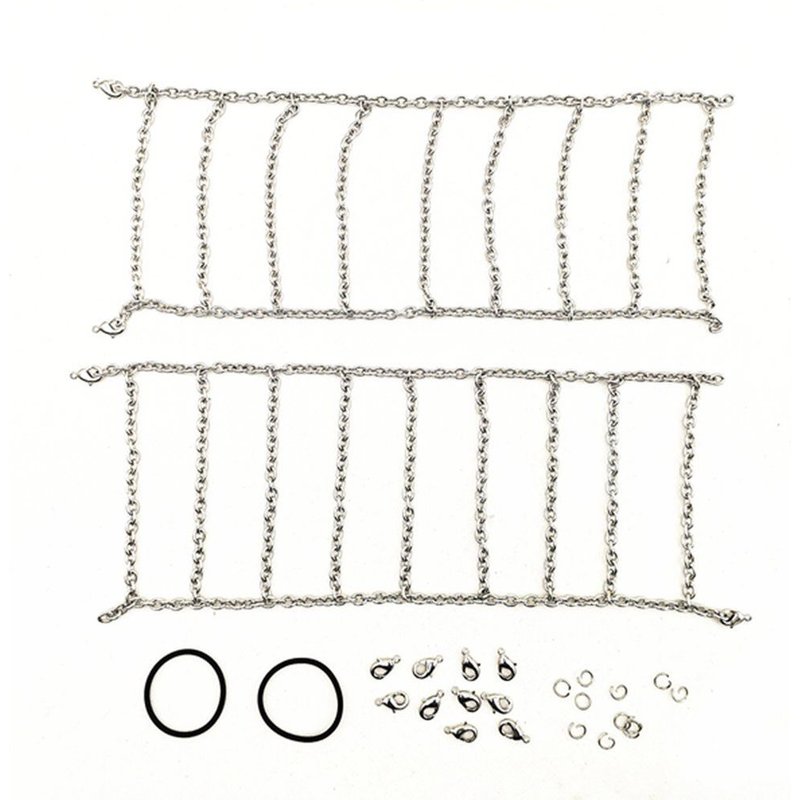 Chaînes De Neige En Métal Pour Pneus De Modèle De Voiture 115-120mm Mk1040, Accessoires Adaptés Aux Véhicules Sur Chenilles 1/10 Rc