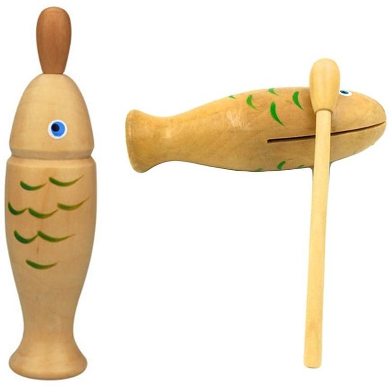 Tambour De Rythme En Bois En Forme De Poisson, Instruments De Frappe, Jouets Éducatifs À Percussion, Instrument De Musique Pour Enfants, Jouets Cognitifs
