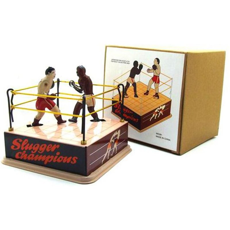 Boxers De Boxe En Forme D'Horloge Classique, Modèle Ornement De Table, Jouet Pour Enfants, Cadeau Éducatif De Noël, Jouets Amusants