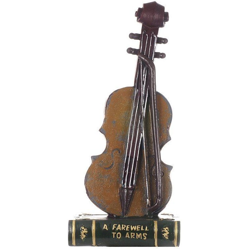 Sculpture Vintage, Simulation De Livre De Violon, Pot D'Épargne, Modèle De Statue, Sculpture D'Art En Résine, Figurine, Décorations Pour La Maison