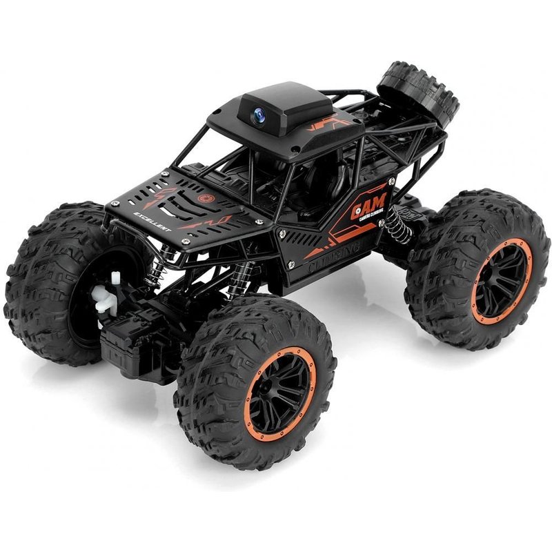 Voiture télécommandée, pneus antidérapants résistants à l'usure, camion télécommandé 4WD 2.4G RC avec caméra WiFi 720P