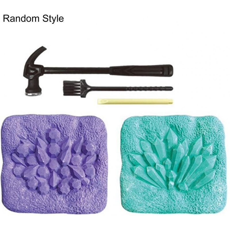Jeu De Minéraux D'Excavation, Jouet Universel Portable En Plastique, Kit De Minage Géologique, Jouet Éducatif Pour Enfants, Cadeau, 1 Ensemble