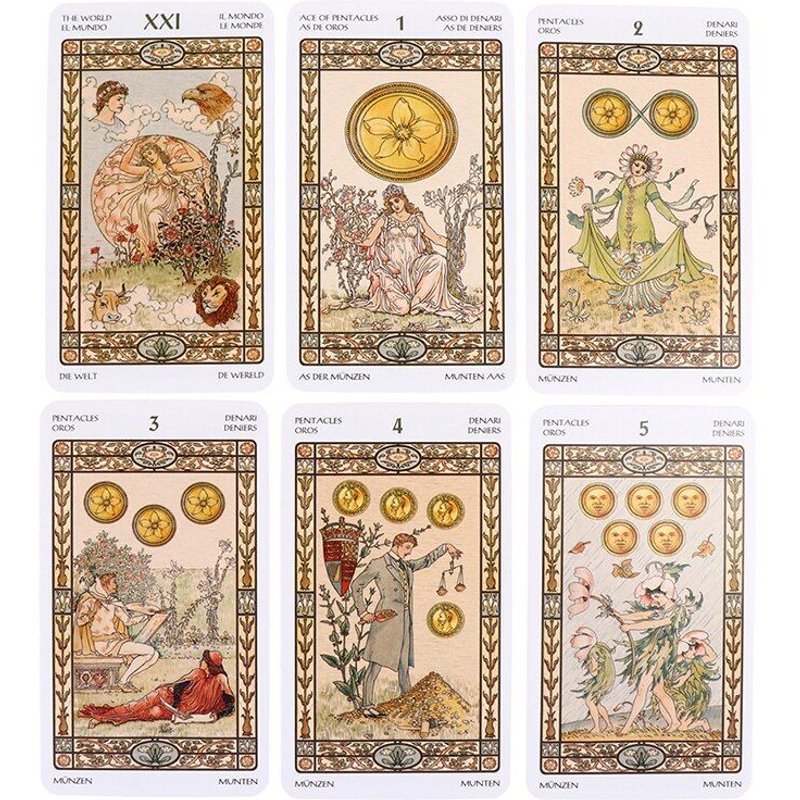 Mini Cartes De Tarot Harmonieux, Jeu De Société, 78 Pièces, Jeu De Divination, Version Anglaise