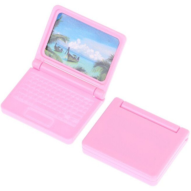 Maison De Poupée Miniature 1:12, Simulation D'Ordinateur Portable, Artisanat De Décoration Pour Maison De Poupée, Accessoires De Bricolage