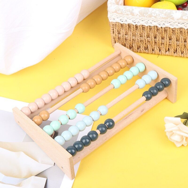 Boulier En Bois Pour Enfants, Jouet Éducatif D'Apprentissage Précoce Des Maths, Nombres, Comptage, Perles De Calcul