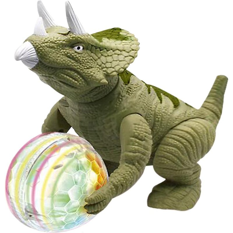 Grand Dinosaure Électrique Avec Son Et Flash Rugissants, Figurine D'Action Électronique, Marche, Pour Garçon Et Fille