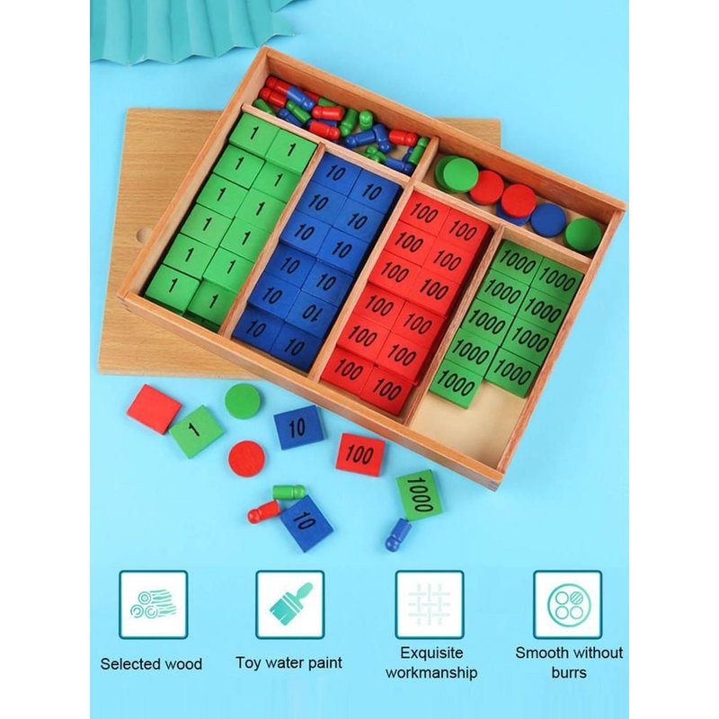 Planche D'Apprentissage En Bois Pour Enfant, Jouet Éducatif Pour Apprendre Les Maths