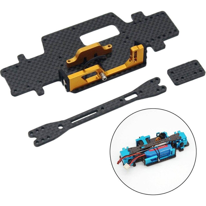 Plaque De Châssis De Voiture En Fiber De Carbone, Pièces De Mise À Niveau Pour Wltoys K989 K979 K999 1/28 Rc
