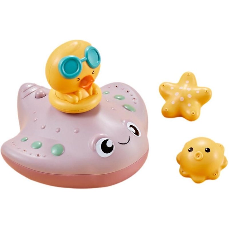 Jouets De Bain Pour Bébés, 3 Buses Remplaçables, Poisson Diable, Spray D'Eau Électrique, Jouets De Bain Pour Enfants, Cadeaux, Nouveau
