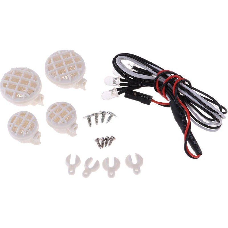 Kits D'Éclairage Led Avec Abat-Jour De 22 Et 16mm Pour Scx10 D90 Trx4 Rc, Accessoires Chenille
