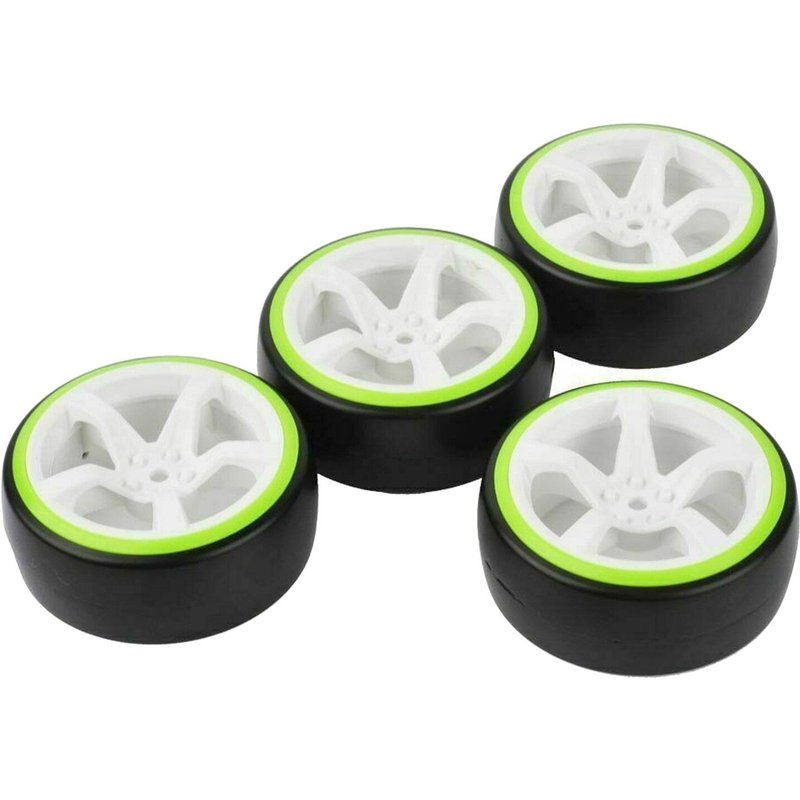 Jeu De Pneus Haute Qualité Pour Kyosho Hsp Tt-01/Tt-02 1/10, 4 Pièces De Rechange Pour Voiture Télécommandée