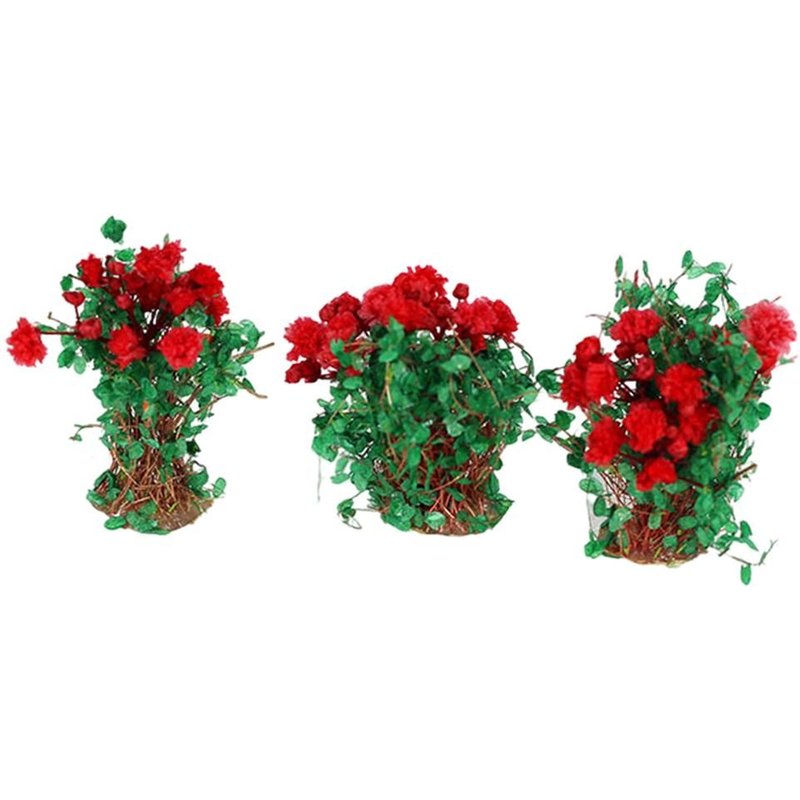 Modèle Statique De Grappe De Fleurs Miniatures Réalistes, Pour Aménagement De Paysage De Chemin De Fer, Modèle De Train De Sable, Dioramas, Dés De Disposition