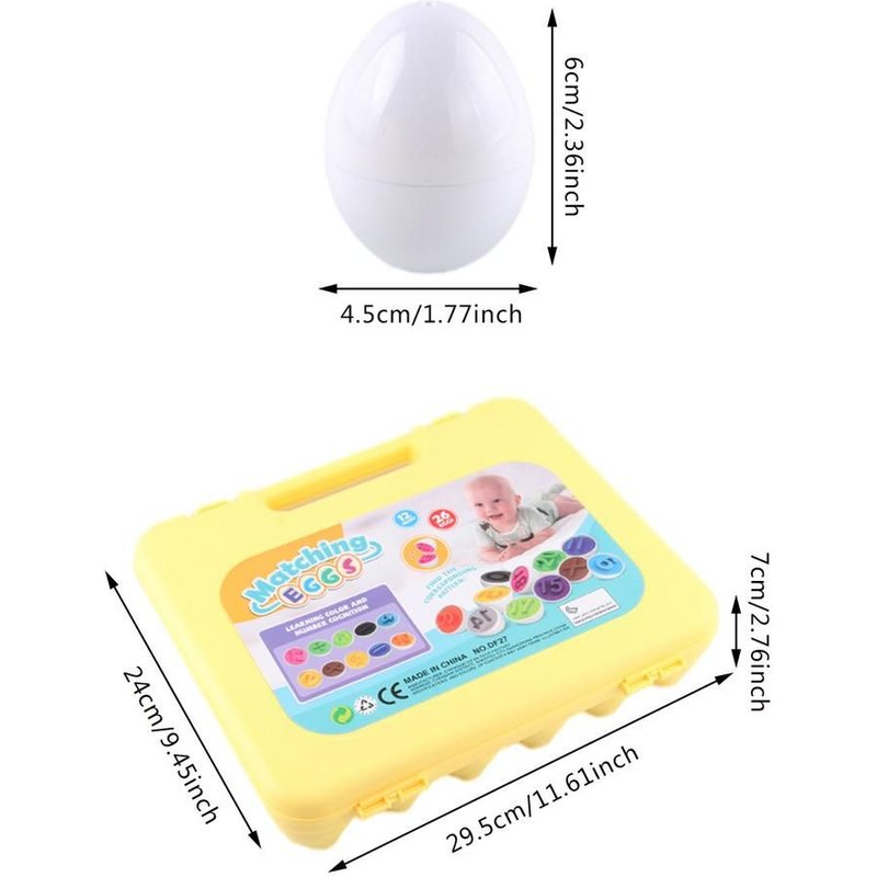 Jouet De Trieur D'¿Ufs Assortis, Simulation De Nombres D'¿Ufs, Couleur Assortie, Apprentissage Précoce, Cognition, Jouet D'Apprentissage Éducatif