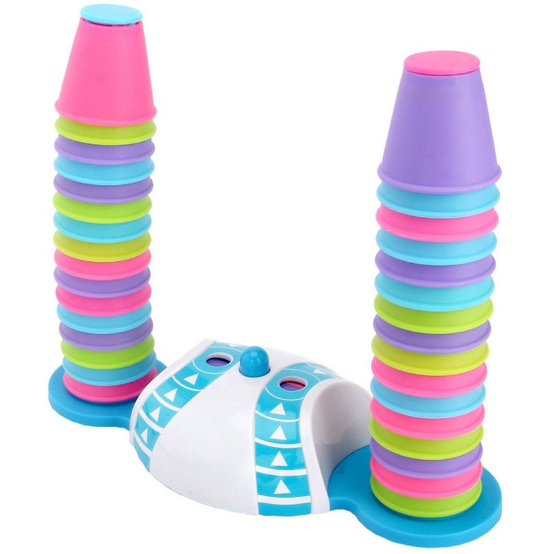 Tasse À Empiler En Sablier Amusant, Jouets Éducatifs, Cadeau D'Intelligence Coloré Avec Couleur Assortie, Jouet À Empiler Pour Enfants, Noël