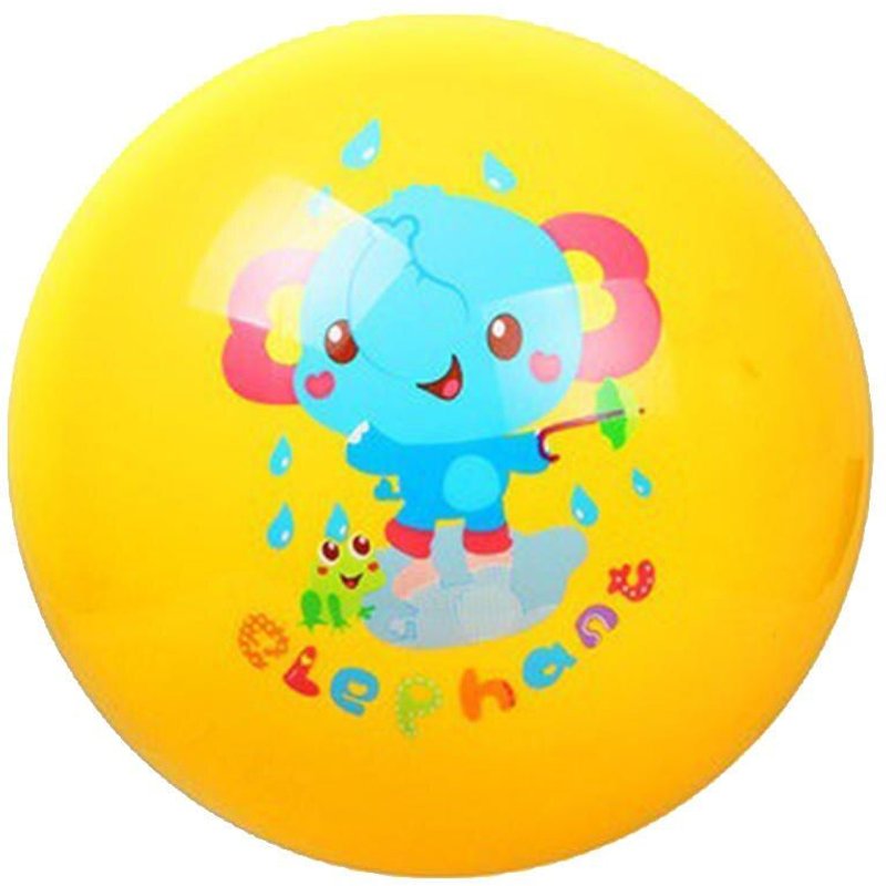 Balle Gonflable Souple Pour Enfants, 9 Pouces, Jouet Éducatif, Gonfleur Gratuit, Jaune