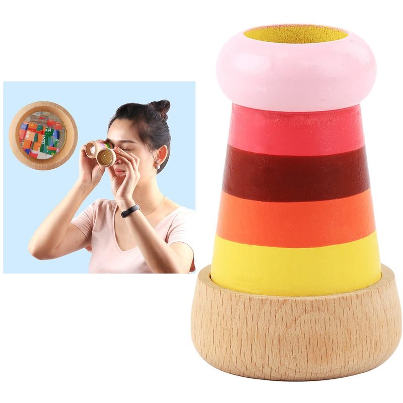 Jouets En Bois Kaléidoscope Magique Arc-En-Ciel, Jouets En Bois Multi-Prisme Effet ¿Il D'Abeille