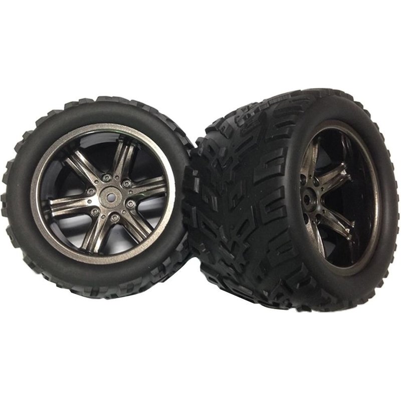 Jeu De 6 Pneus De Voiture Télécommandés, Pour Truggy Monster Truck, 1/121
