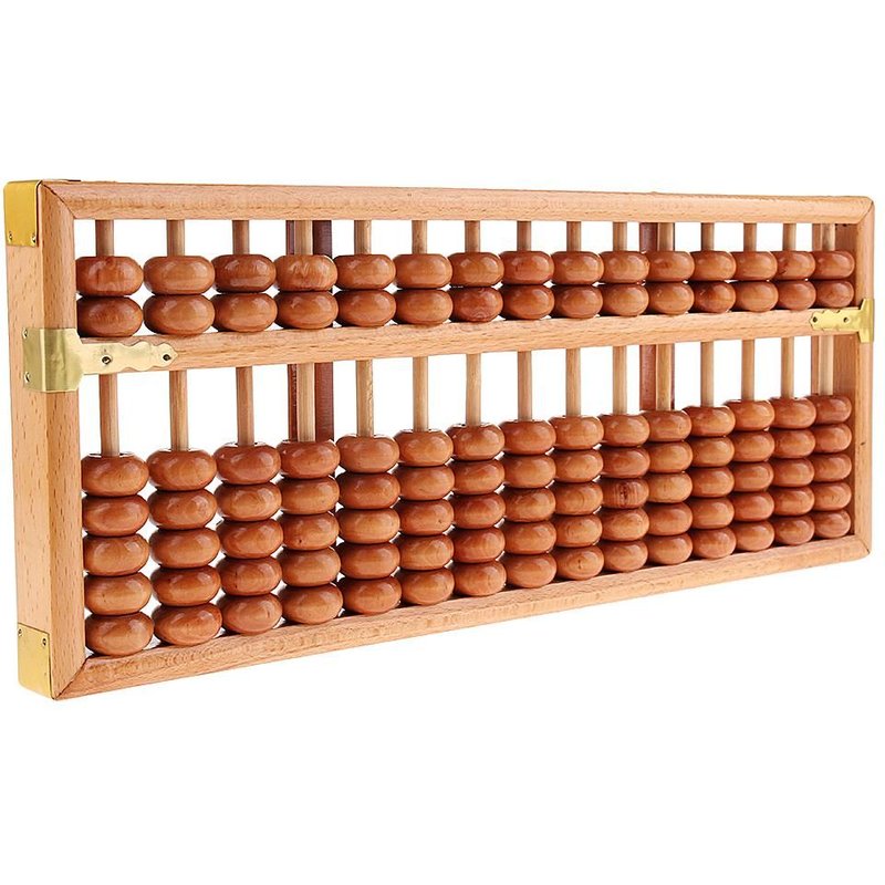 Perles En Bois Chinoises, 15 Rangées, Boulier Arithmétique, Calculatrice Pour L'Éducation