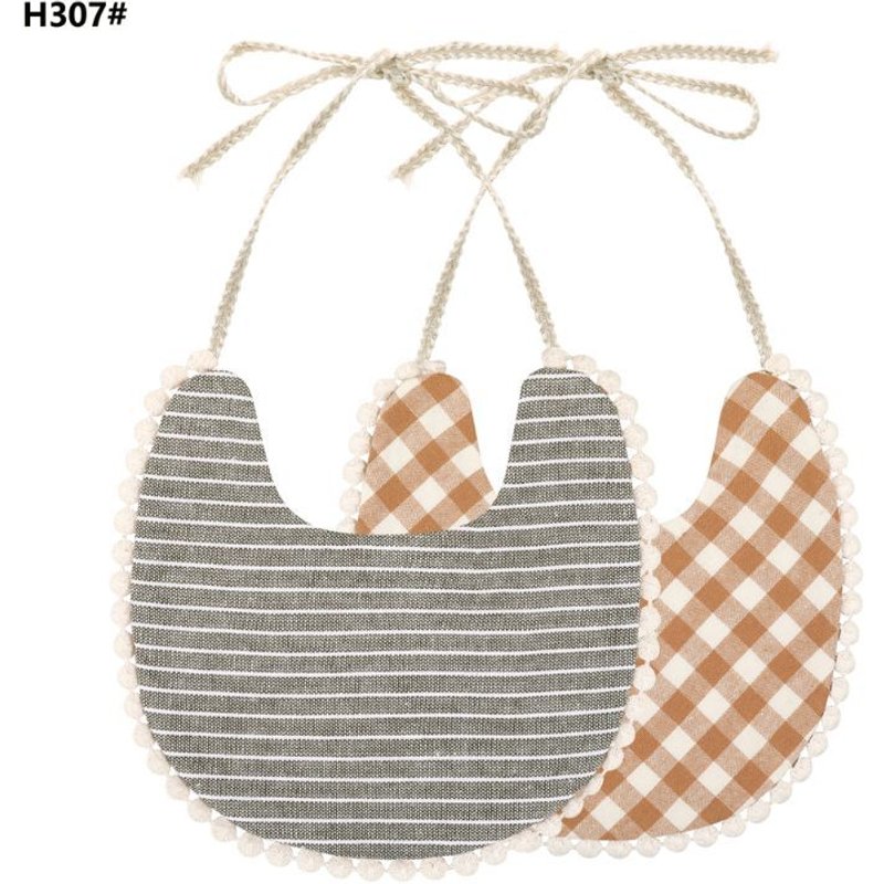 Bavoir D'Alimentation Double Couche Pour Bébés Filles Et Garçons, Serviette En Coton Et Lin Pour Nourrissons, Nouveau Modèle 2020