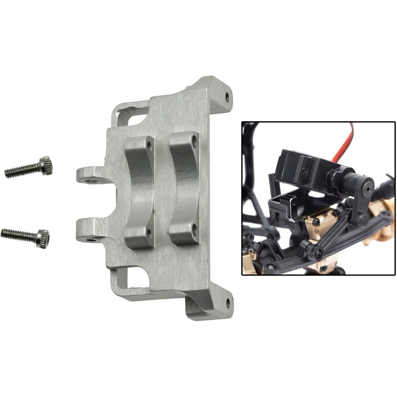 Support Fixe De Servo De Direction En Métal, Mise À Niveau, Compatible Avec Camion De Voiture Axial Scx24 Axi90081 Axi00002 Rc, 1/24