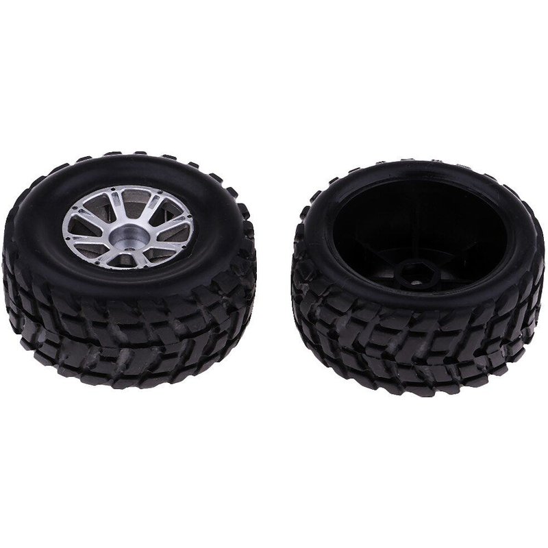 Pneus De Voiture 1:18, 2 Pièces, Accessoire En Plastique Amélioré Pour Voiture Jouet Rc 1/28