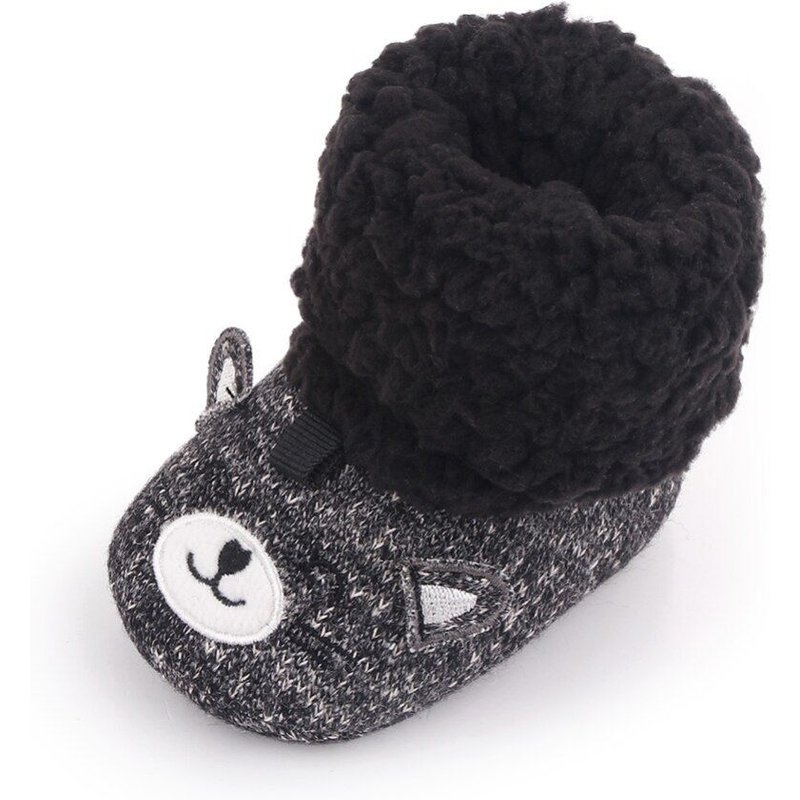 Bottes De Cowboy Avec Pompon Pour Filles, Mocassins Latéraux Antidérapants À Fond Souple, Chaussures Pour Tout-Petits