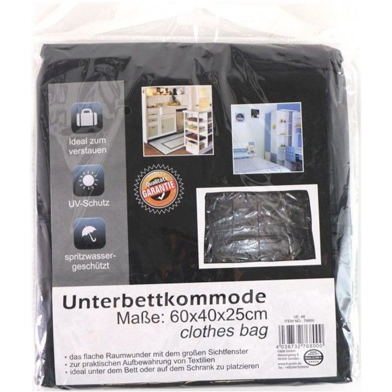 Sous-Tiroir De Lit Poche Souple Rangement Sous-Vêtements 60 X 40 X 25 Cm