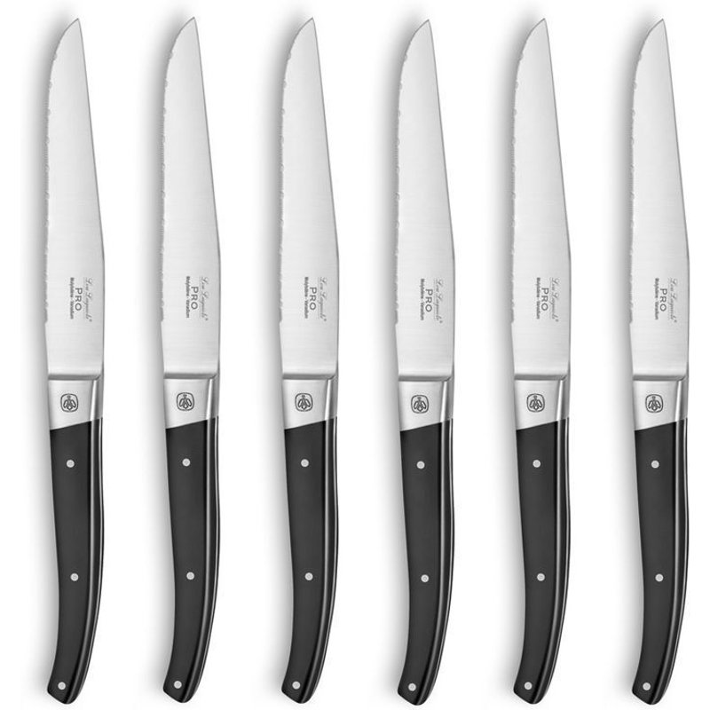 Pro - Coffret 6 Couteaux Steak Lame Dentée