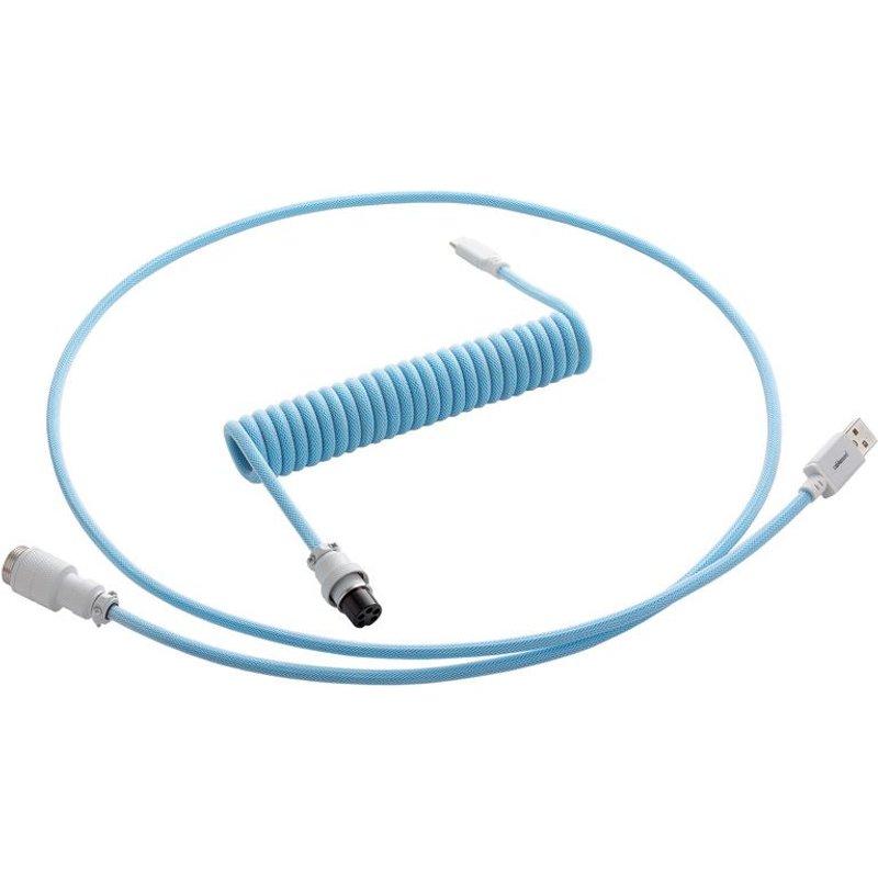 Cablemod Compatible Pro Coiled Keyboard Cable Usb-c Zu Usb Typ A, Blu