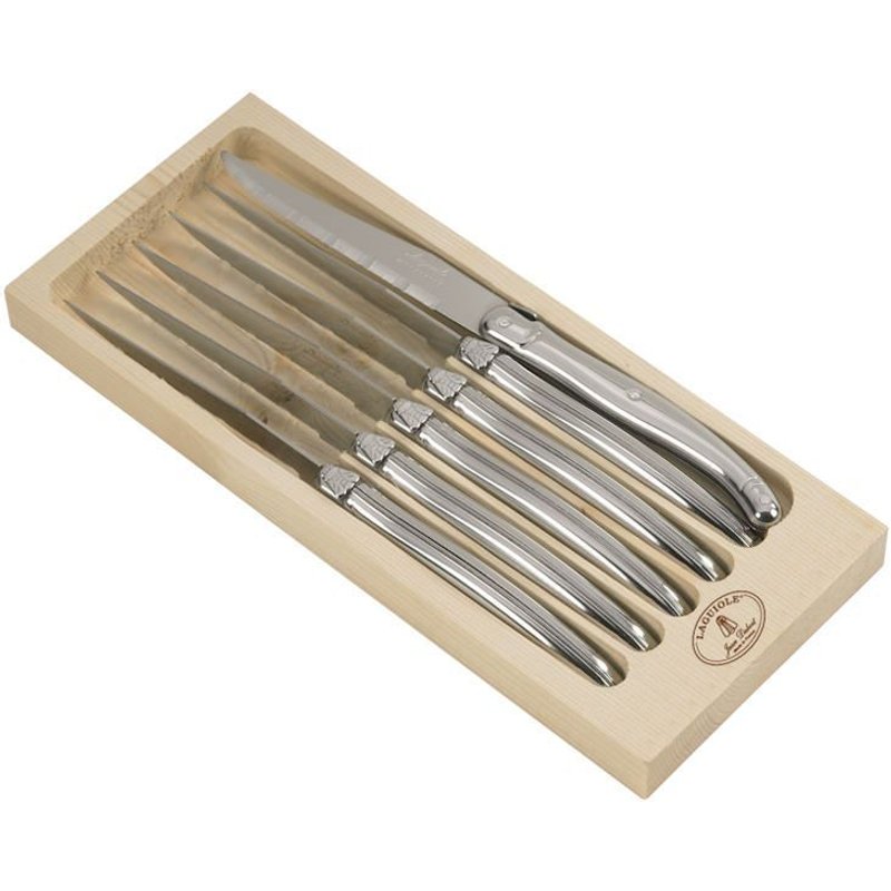 Coffret 6 Couteaux Steak Inox Laguiole