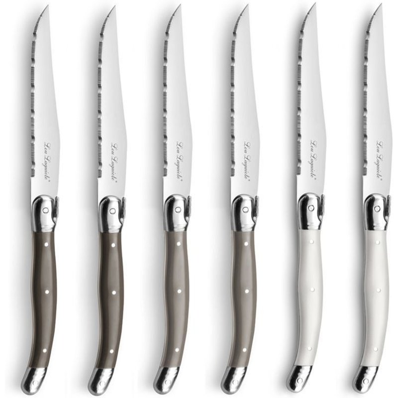 Tradition - Coffret 6 Couteaux Steak Couleurs Mixées