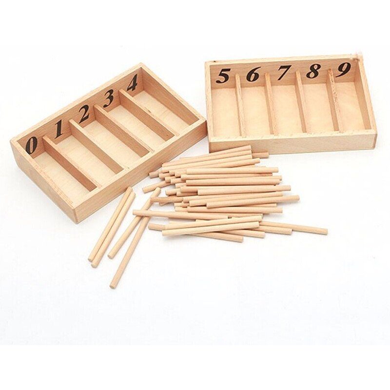 Boîte À Broches En Bois, Jouets De Maths Montessori, Matériel Éducatif, Boîte À Broches En Bois, Jouet D'Apprentissage Et De Formation Précoce