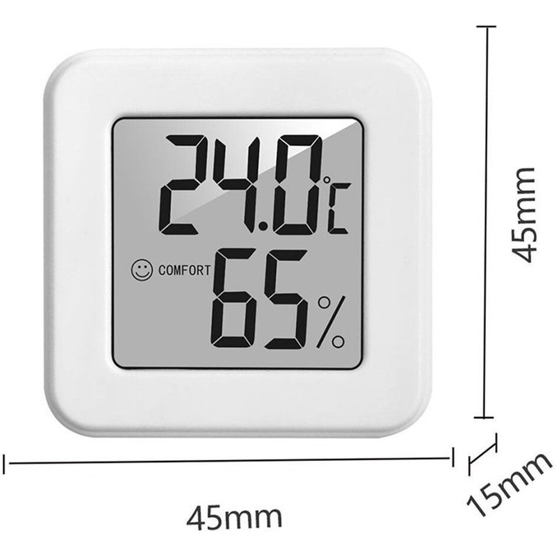 Mini thermomètre numérique LCD 1 pièce, capteur de température d'intérieur, hygromètre électronique, compteur d'humidité, détecteur de pièce