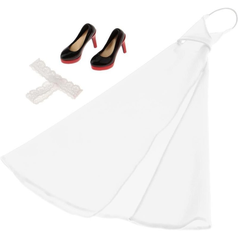 Ensemble Robe, Sous-VĂȘtements Et Chaussures Ă Talons Hauts, Pour Figurine 12 ", 1/6