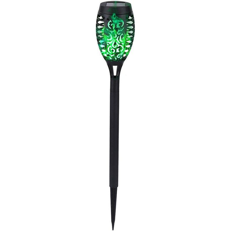 Lampes Solaires À 12led En Forme De Flamme Vacillante, Imperméable, Éclairage D'Extérieur, Idéal Pour Un Jardin, Un Patio Ou Un Sentier