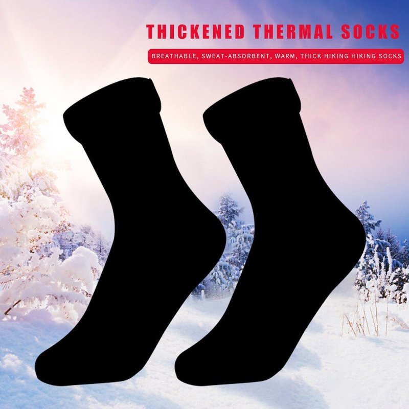Chaussettes De Neige Thermiques Épaisses Et Chaudes Pour Femme, Lot De 2 Pièces, Couleur Unie, Velours, Nylon Doux, Bottes Thermiques