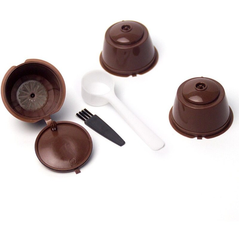 Capsules De Café Rechargeables Et Réutilisables, 3 Pièces, Pour Dolce Gusto, Pour Machines Nespresso, Cuillères, Paniers À Thé