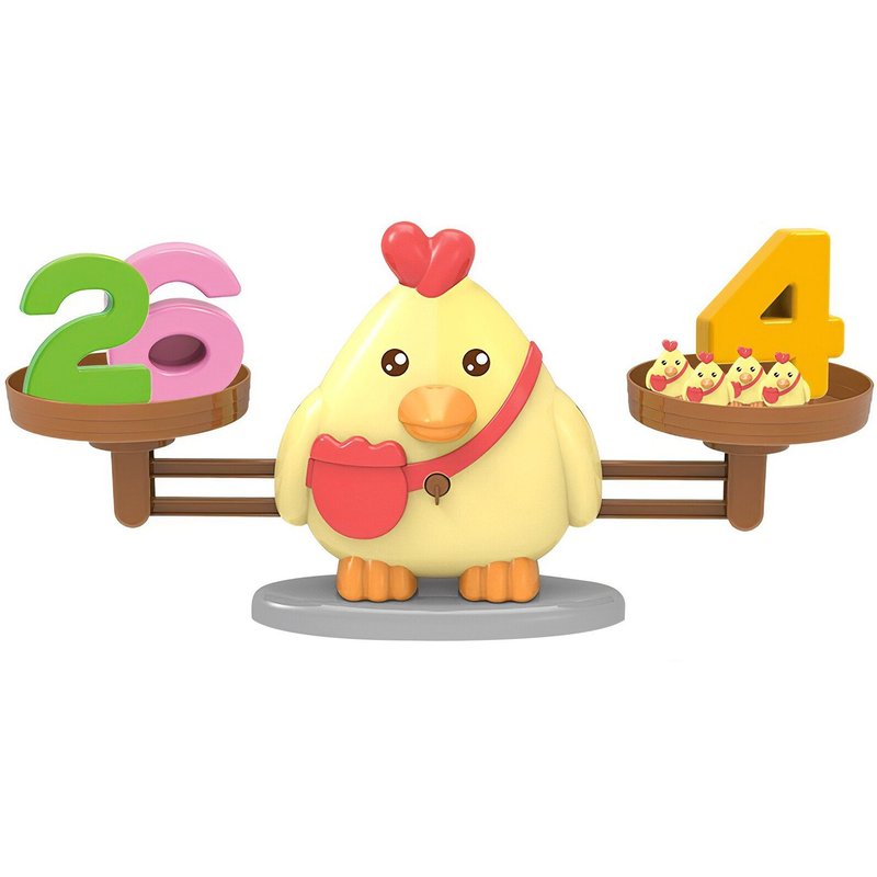 Jeu De Comptage Des Nombres De Poulet, Amusant, Balance, Capacité De Culture Des Nombres, Jouet D'Apprentissage Précoce