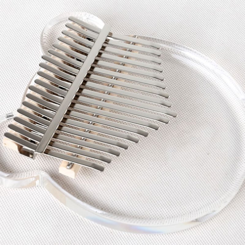 Mini Piano À Pouce Portable 17 Touches, Mignon Petit Bière, Instrument De Musique, En Acrylique Transparent, Cadeau Pour Débutant