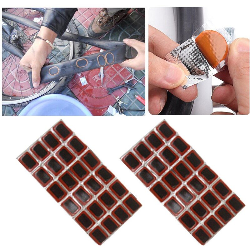 Réparation De Pneus De Vélo Ronds, Patchs En Caoutchouc Sans Colle, Auto-Adhésif, Accessoires D'Entretien De Vélo Pro, 48 Pièces