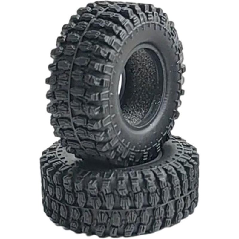 Coque De Pneu De Voiture 1:24 1/24 Rc, Simulation De Commande Radio, Mise À Niveau Extérieure, Roues De Remplacement De 18mm, Pour Modèle De Buggy Jouets Scx24 Axi90081